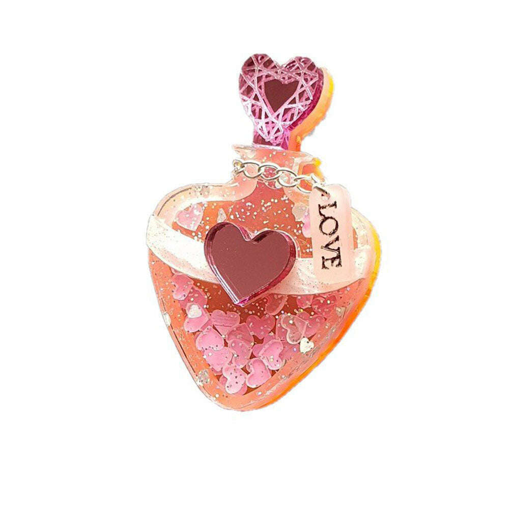 Precious Heart Potion Brooch by Cherryloco Jewellery 2