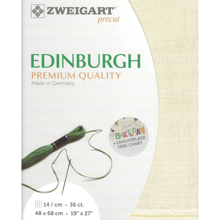 Precut Edinburgh 36 count Cream 3217/222