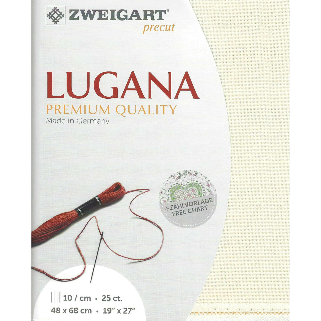 Precut Lugana 25 count Light Beige 3835/305