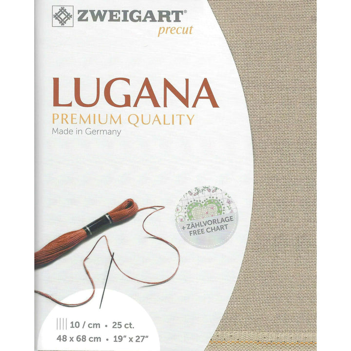 Precut Lugana 25 count Light Taupe 3835/779