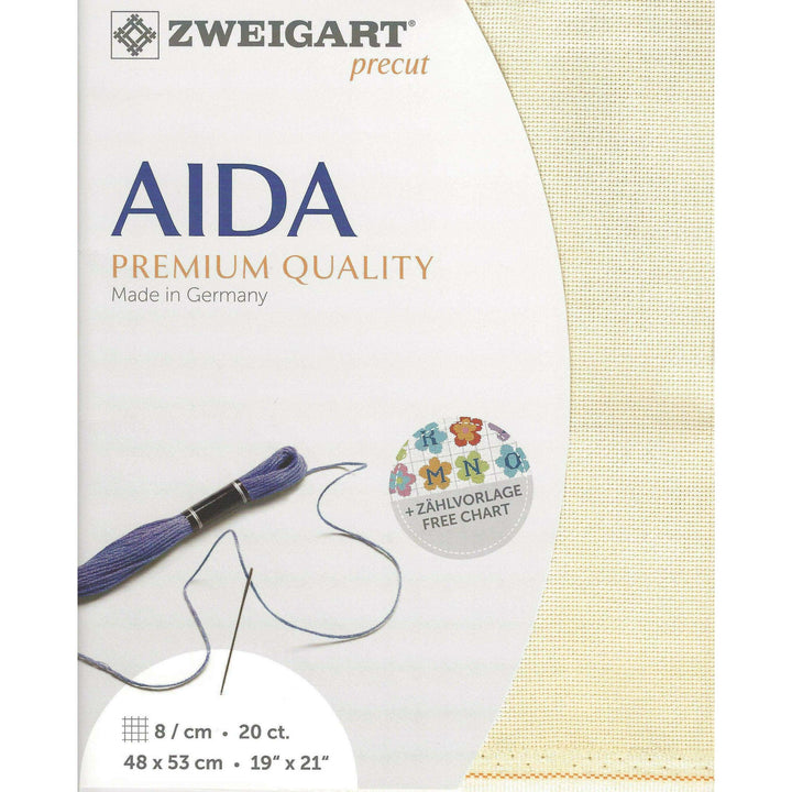 Precut Zweigart Aida extra fine 20 count Ivory 3326/264