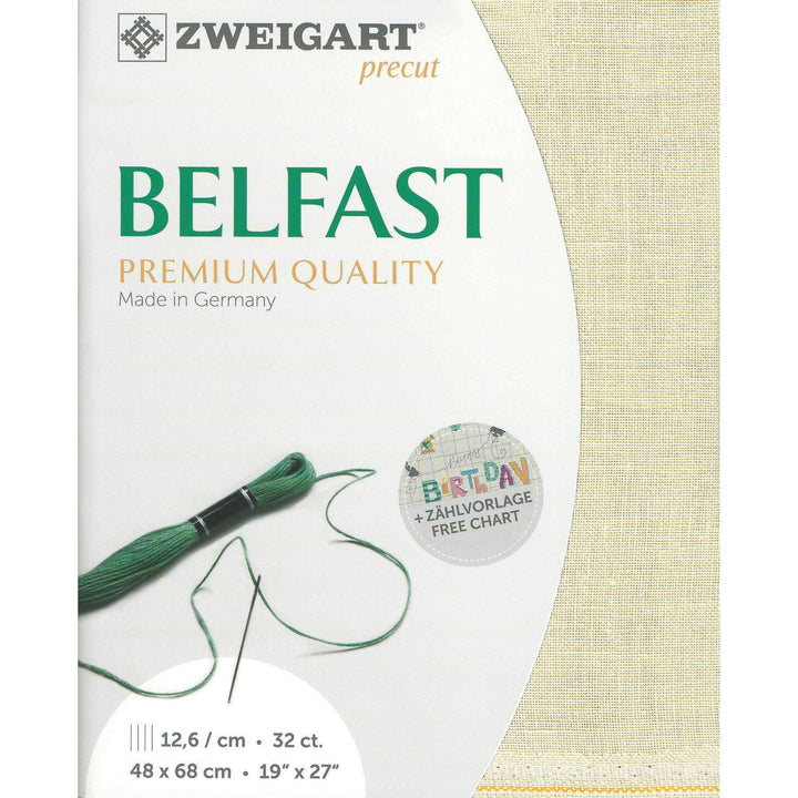 Precut  Zweigart Belfast 32 count Platinum 3609/770