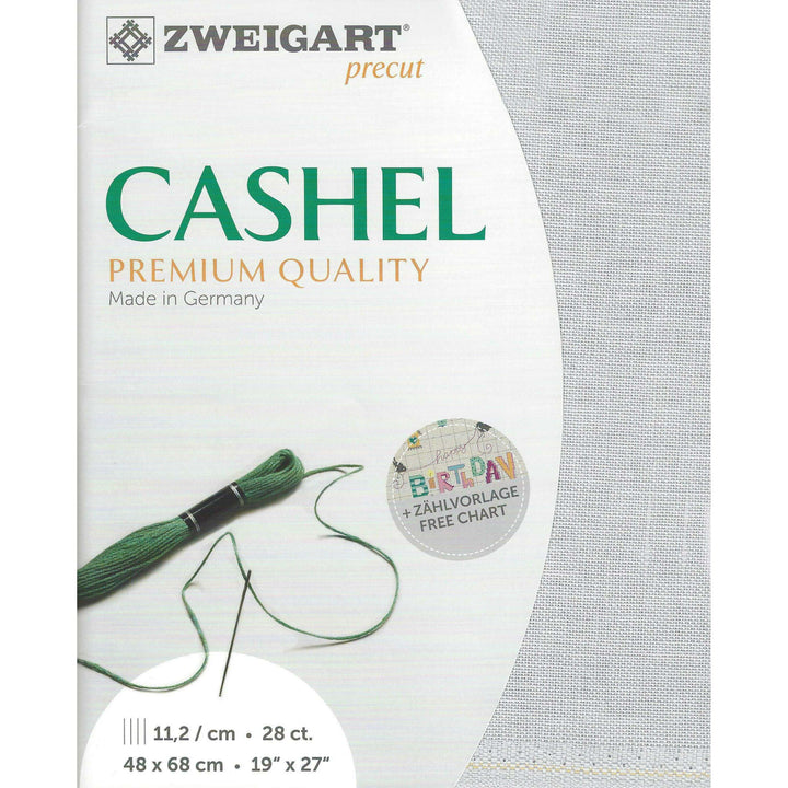 Precut Zweigart Cashel 28 count Pearl Gray 3281/705