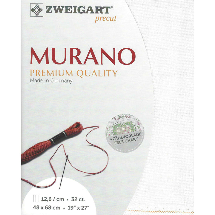 Precut Zweigart Murano 3984/100 White