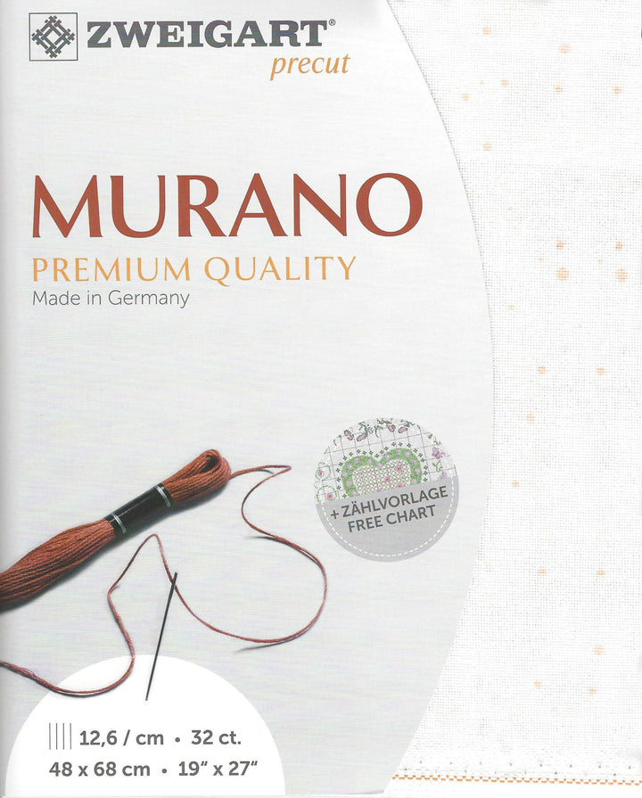 Precut Zweigart Murano Splash 32 count Pink Splash 3984/1319