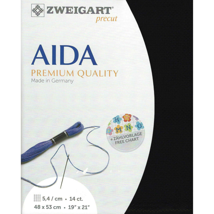 Precut Zweigart Stern-Aida 14 count Black 3706/720