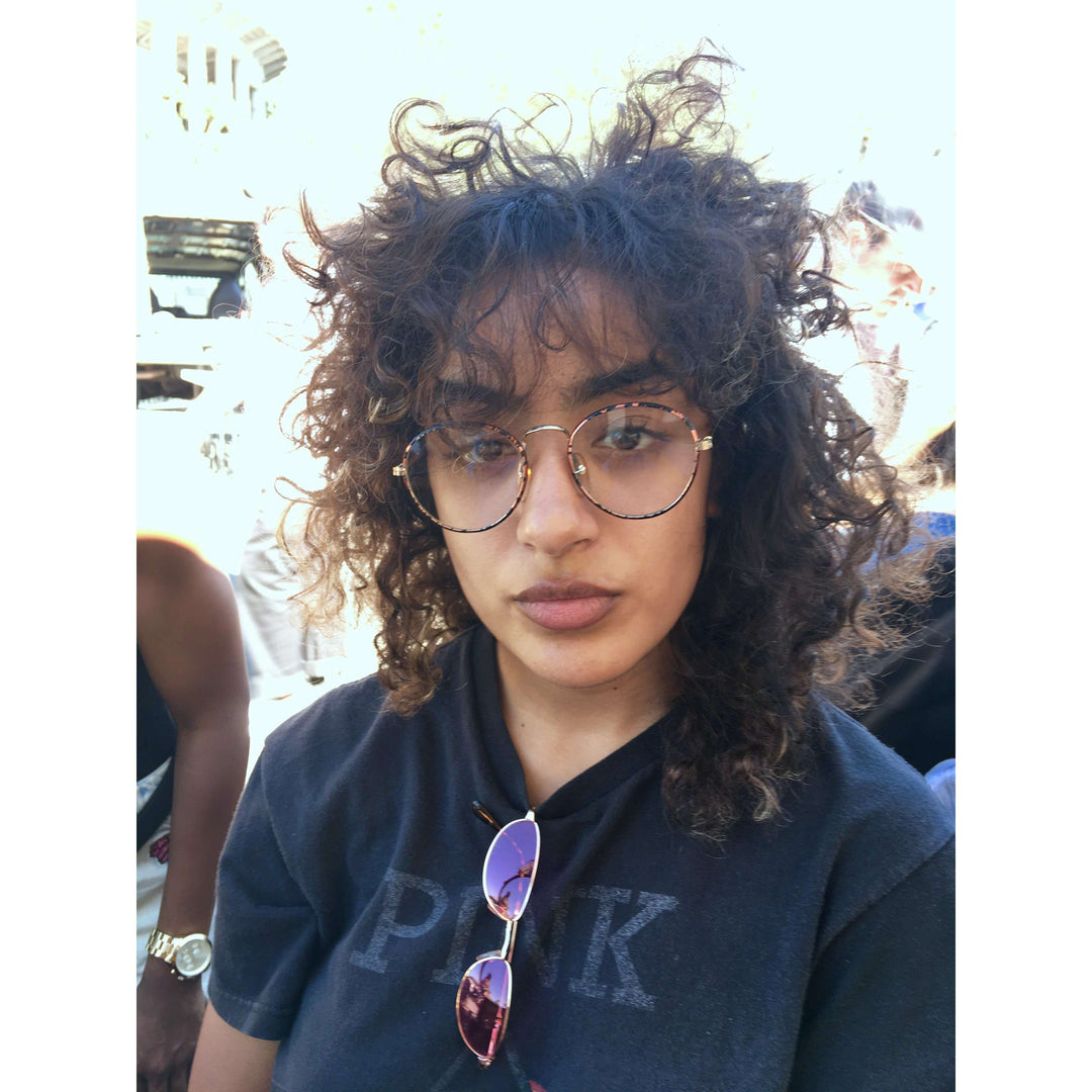 Preppy Round Clear Glass Lens Vintage Glasses - Alex
