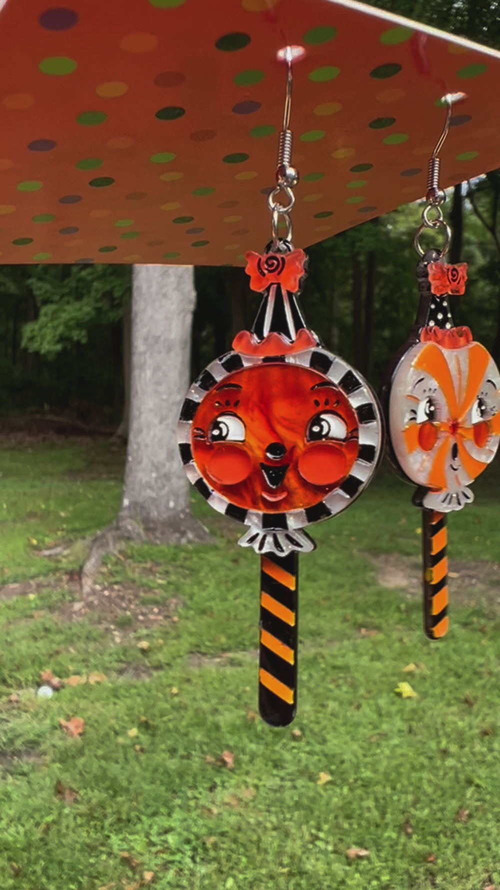 johanna parker halloween sweet treats lollipop earrings video