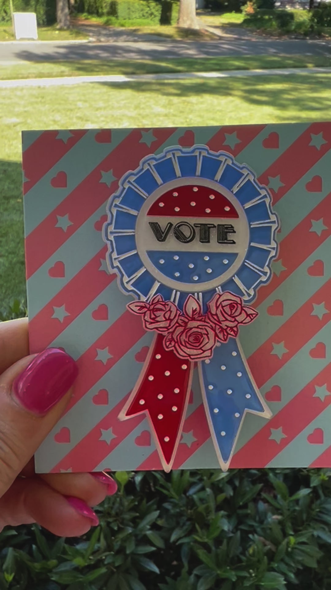 Use Your VOTE Brooch by PolyPaige x Lipstick & Chrome