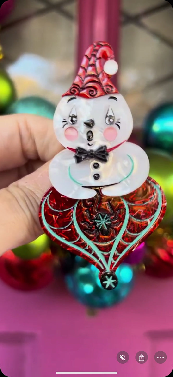 Spooky Ghostie Spookmas Brooch by Lipstick & Chrome x Johanna Parker