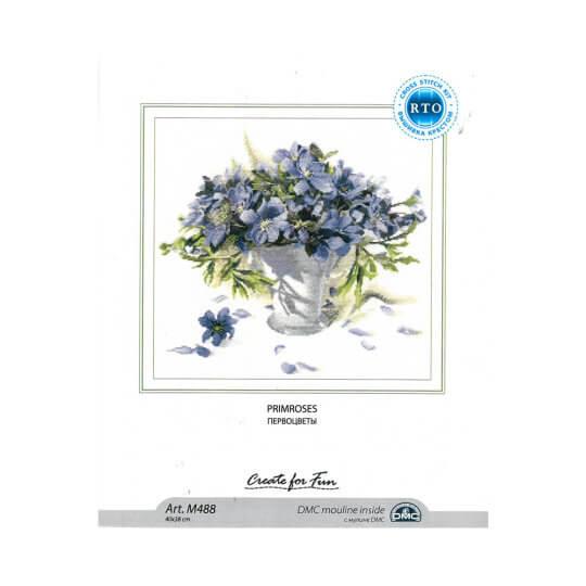 Primroses M488 Counted Cross Stitch Kit