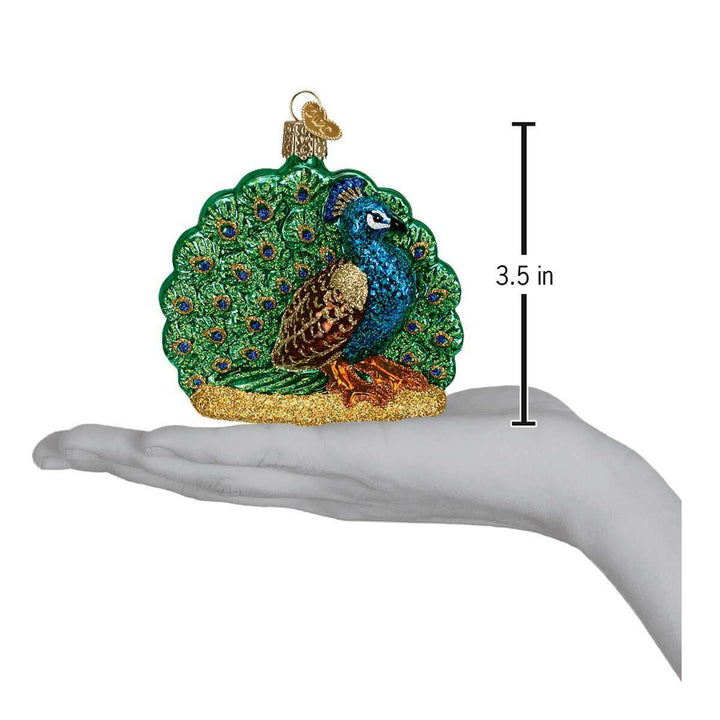 Proud Peacock Christmas Ornament