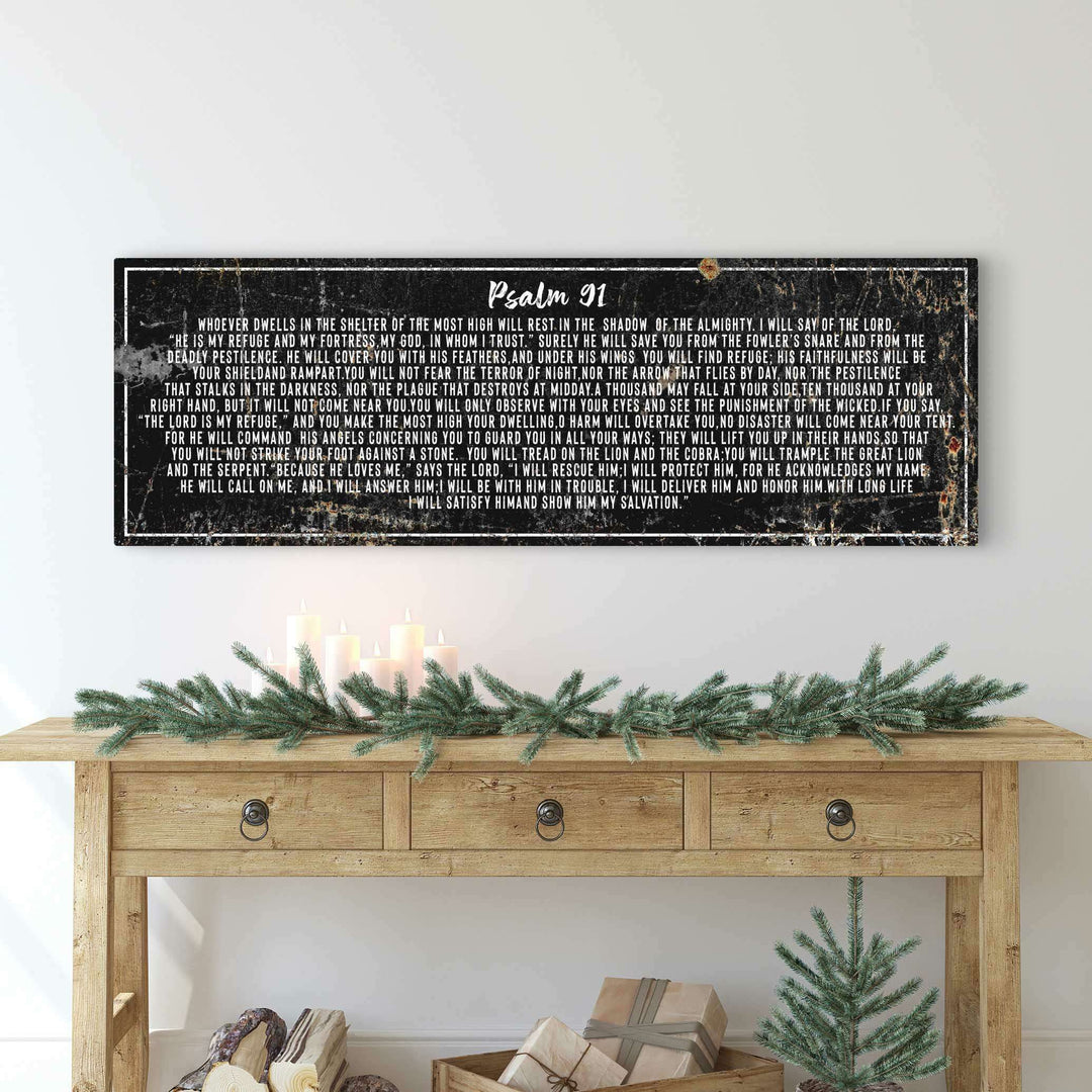 Psalm 91 - He Is My Refuge Sign II