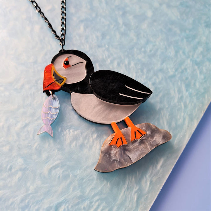 Puffin Pendant by Cherryloco Jewellery 2