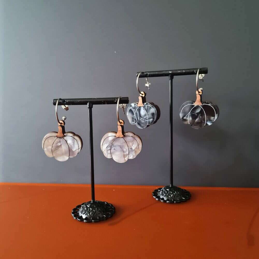 Pumpkin Patch Dangle Earrings by Cherryloco Jewellery 1