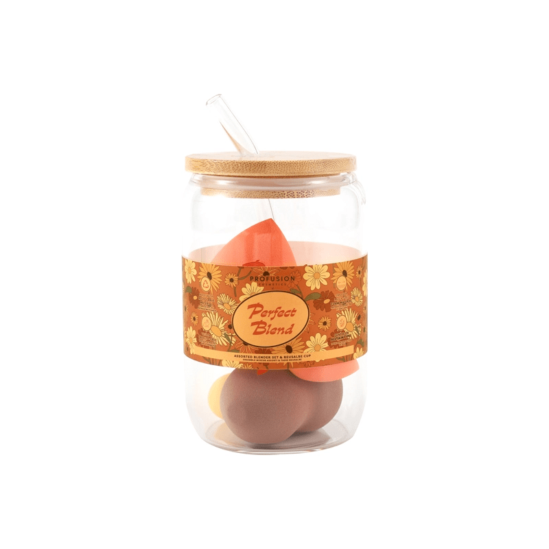 Pumpkin Spice | Perfect Blend Sponge Set & Reusable Cup