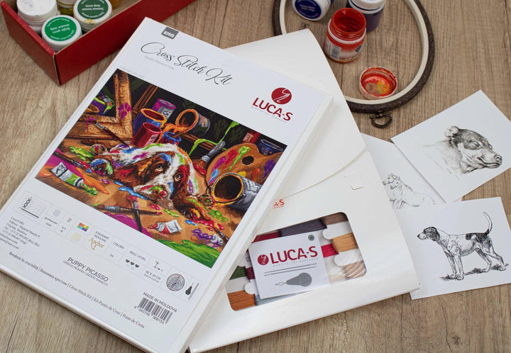 Puppy Picasso B2415L Counted Cross-Stitch Kit