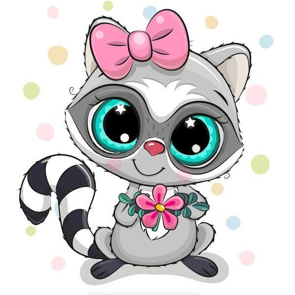 Racoon CS2705 5.9 x 7.9 inches Crafting Spark Diamond Painting Kit