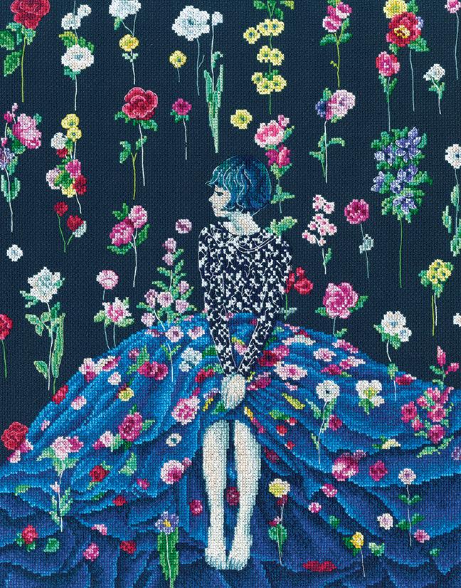 Rain full of love M623 Counted Cross Stitch Kit