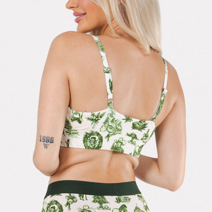 The Western Wonderland | Western Toile Boob Hammock™ Scoop Bralette
