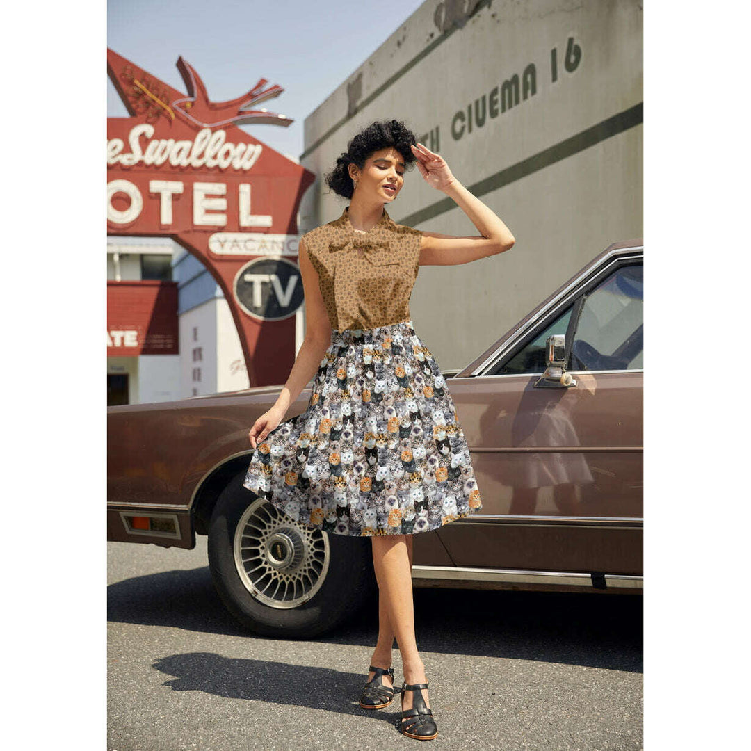 Realistic Cats A-line Skirt