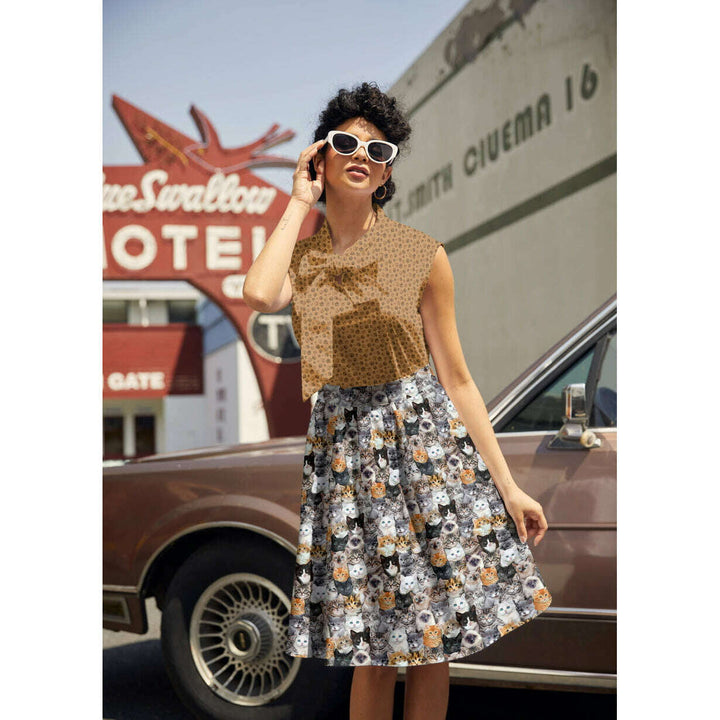 Realistic Cats A-line Skirt