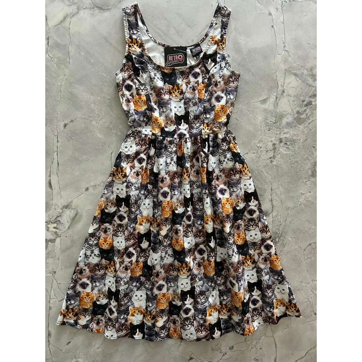 Realistic Cats Fit & Flare Dress