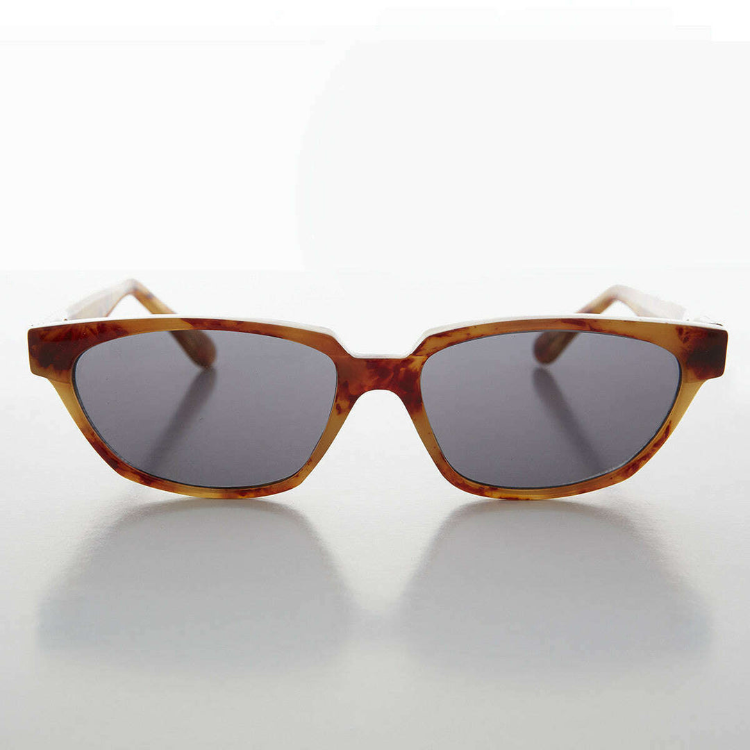 Rectangular Horn Rim Unisex Vintage Sunglass - Abbot