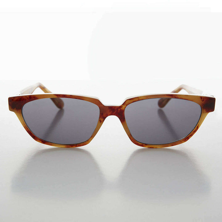 Rectangular Horn Rim Unisex Vintage Sunglass - Abbot