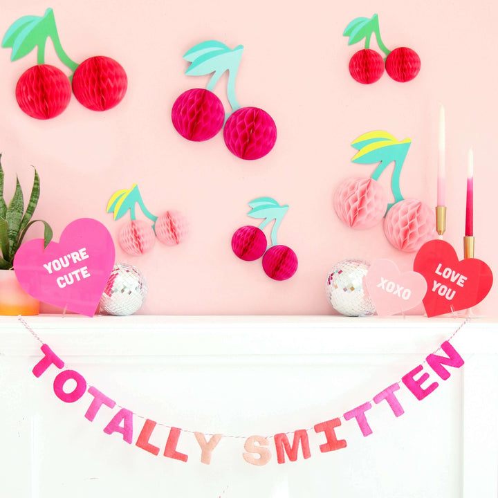 Red and Pink Acrylic Conversation Hearts