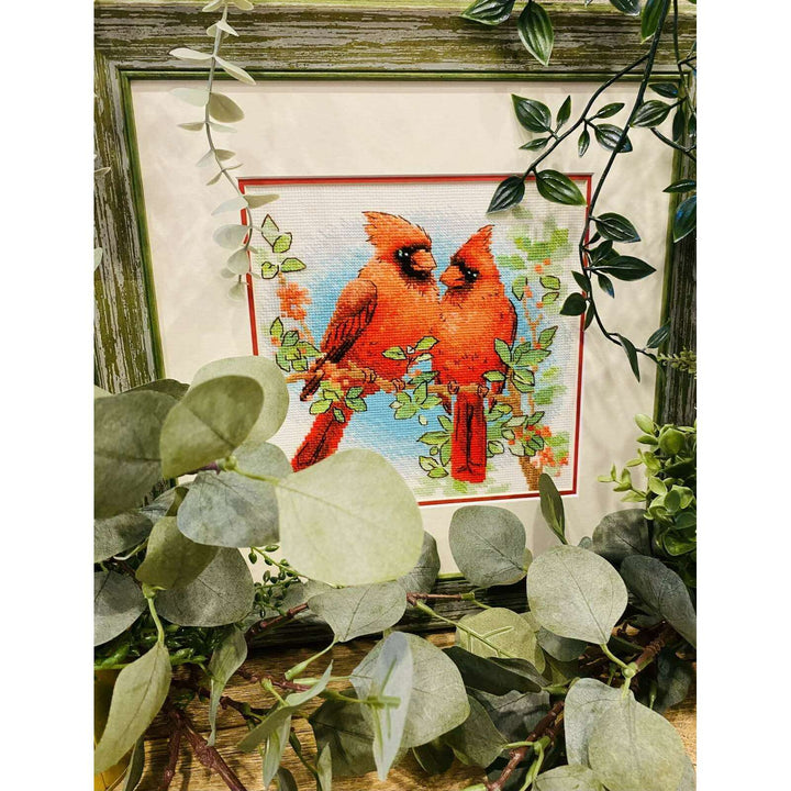 Red Cardinals R2096 Counted Cross Stitch Kit