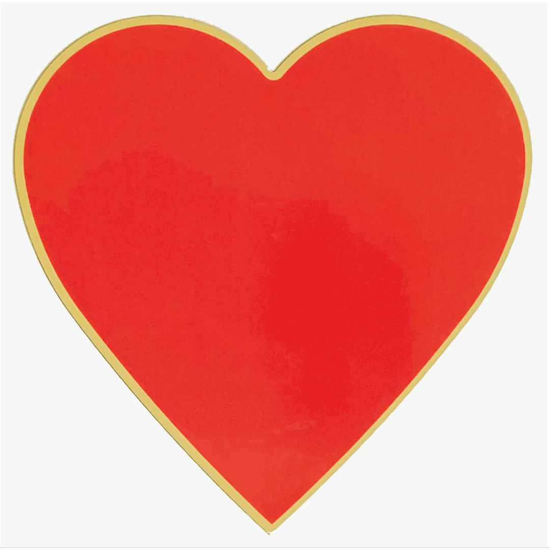 Red Heart Plates for Valentine's Day