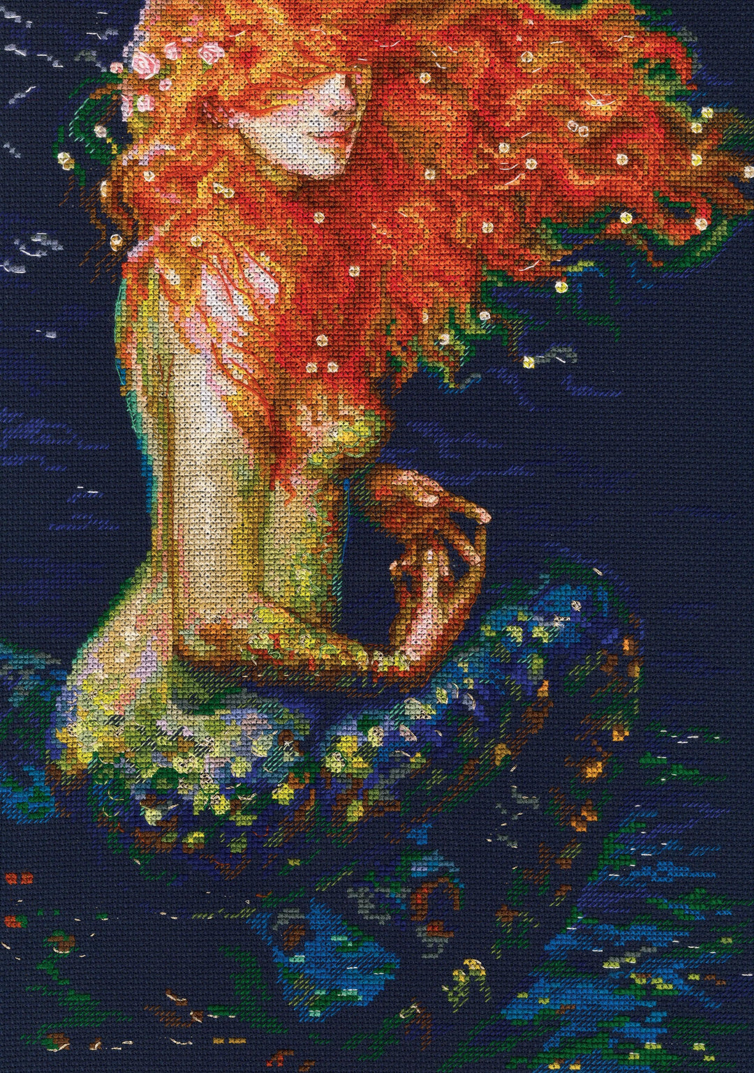 Red mermaid M596 Counted Cross Stitch Kit