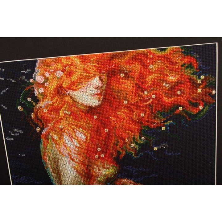 Red mermaid M596 Counted Cross Stitch Kit