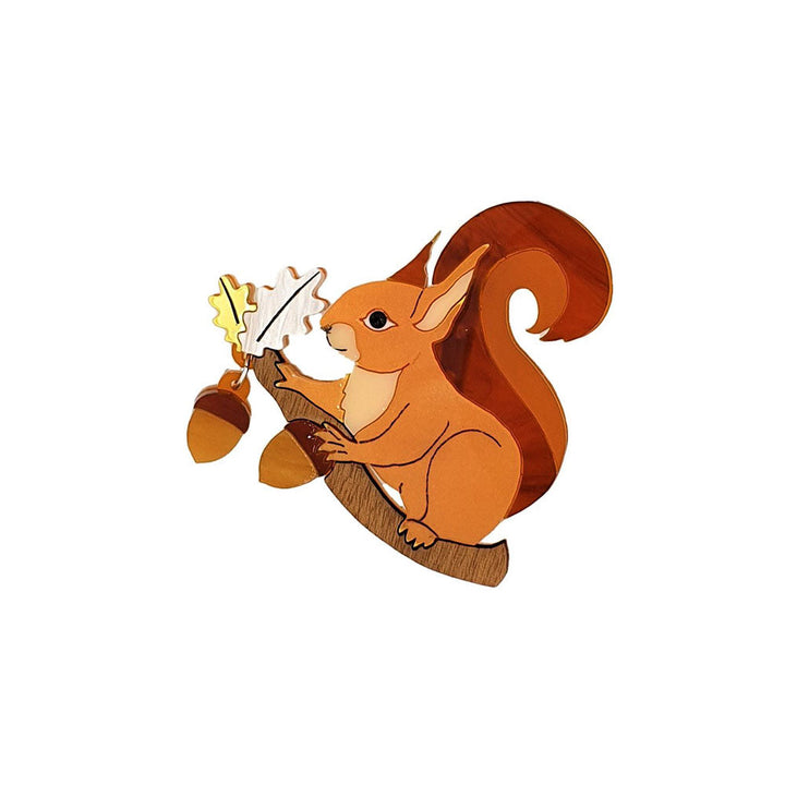 Red Squirrel Brooch by Cherryloco Jewellery 1