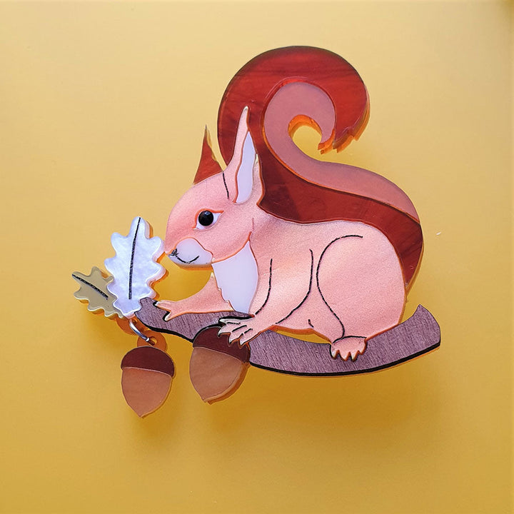 Red Squirrel Brooch by Cherryloco Jewellery 6