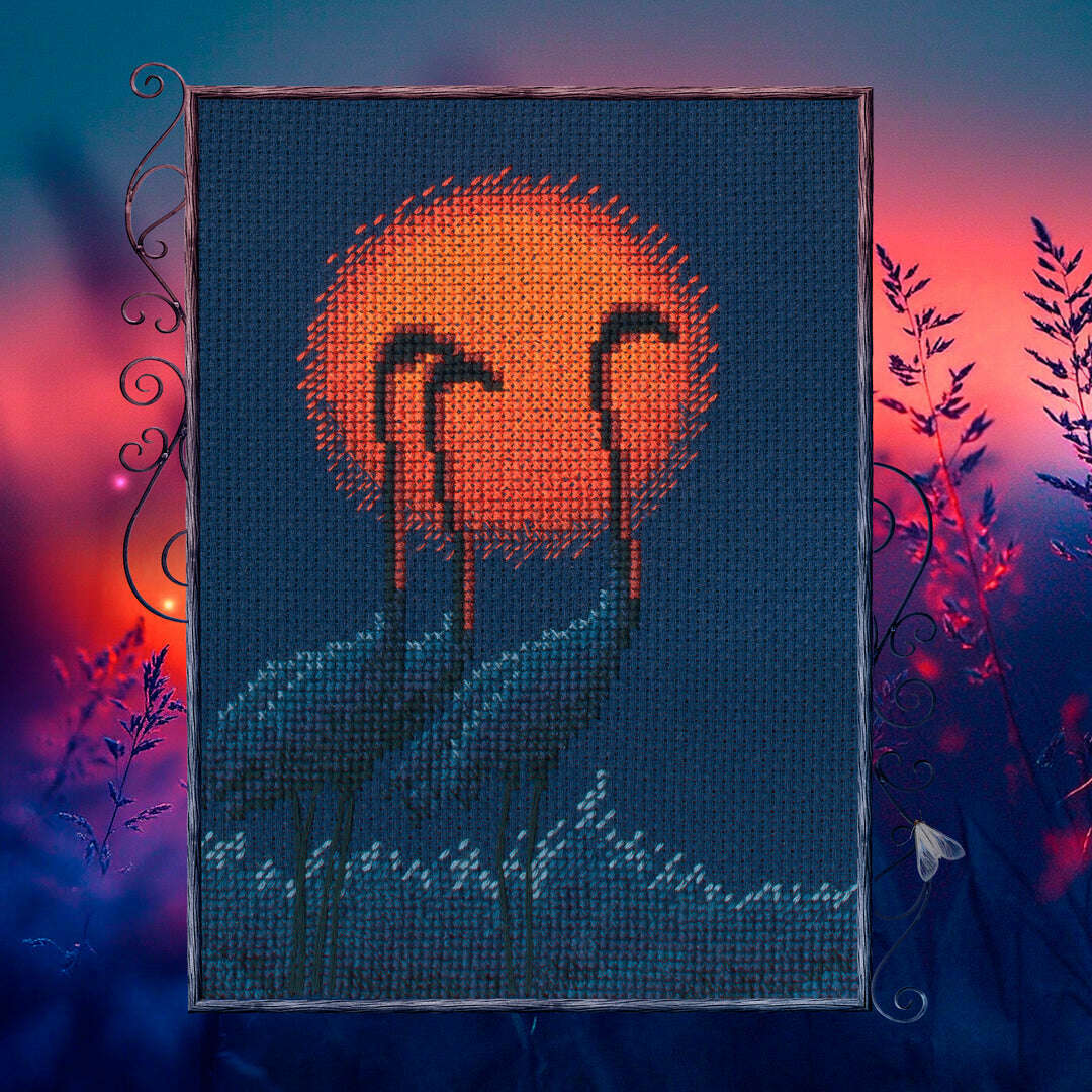 Red sun M1055 Counted Cross Stitch Kit