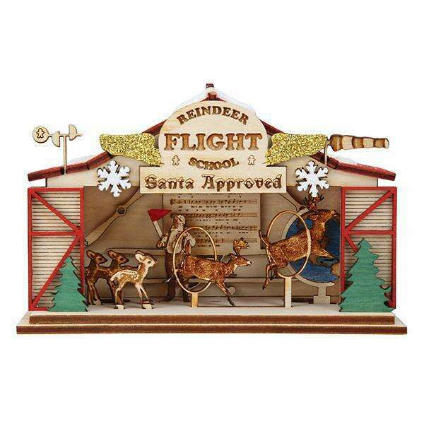 Reindeer Flight School Ornament