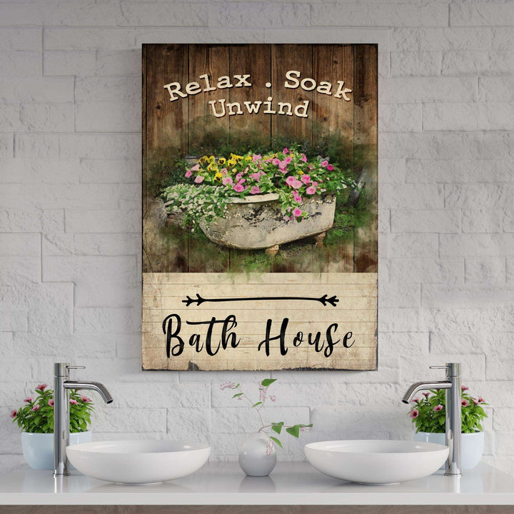 Relax Soak Unwind Sign VII