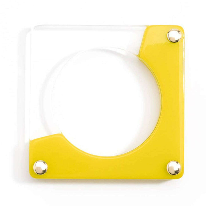 Resin Square Bangle Yellow by Lipstick & Chrome