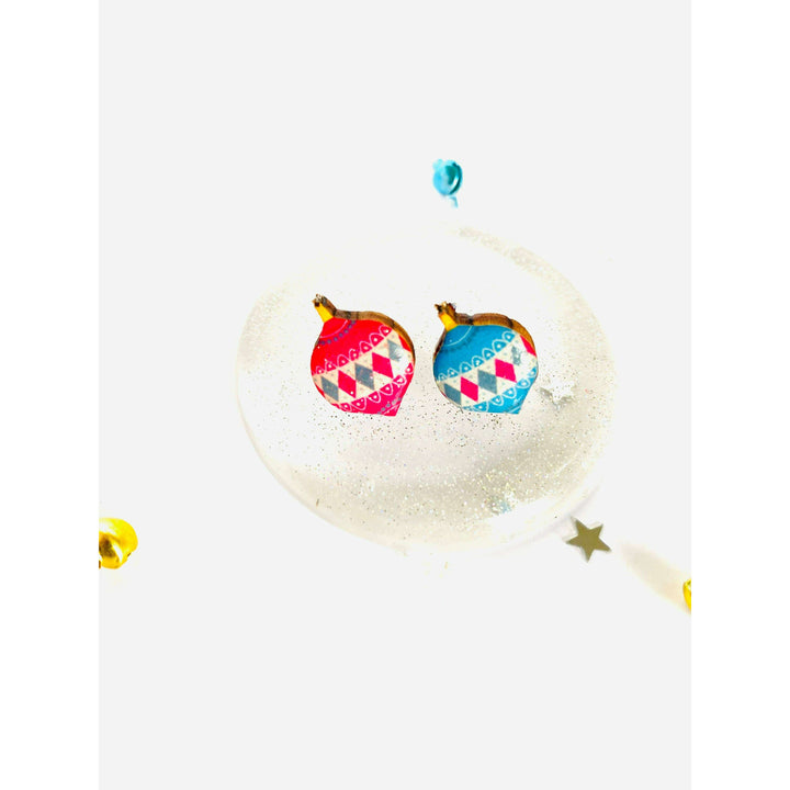 Retro Bauble Stud Earrings by Rosie Rose Parker
