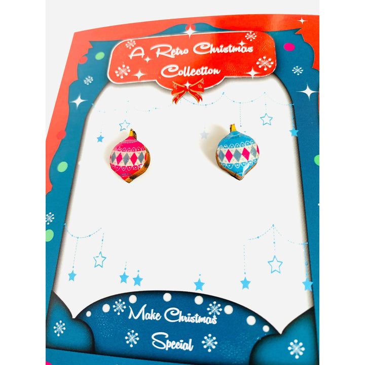 Retro Bauble Stud Earrings by Rosie Rose Parker