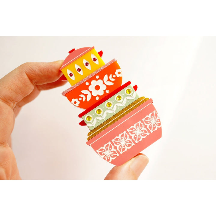 Retro Pyrex Container Brooch by Laliblue 2
