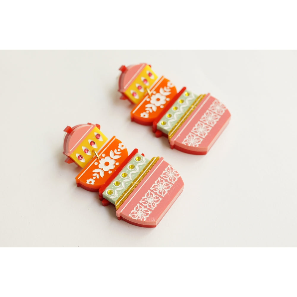 Retro Pyrex Container Earrings by Laliblue 2