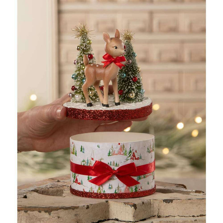 Retro Rudy Reindeer on Box by Bethany Lowe Designs – view 3