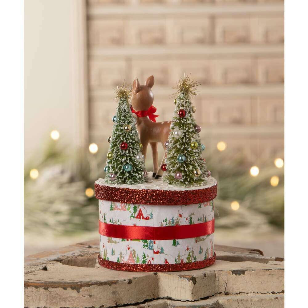 Retro Rudy Reindeer on Box by Bethany Lowe Designs – view 4