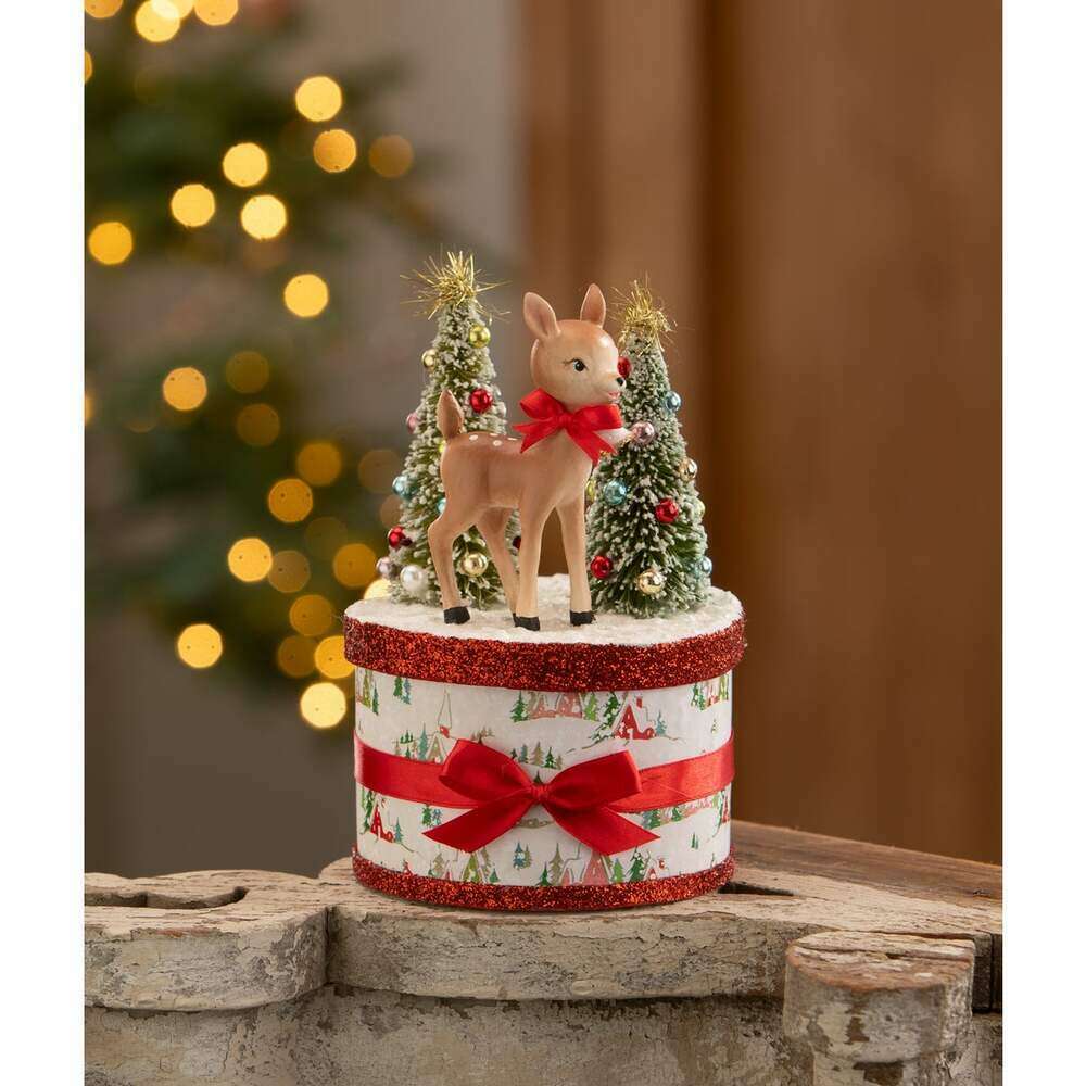 Retro Rudy Reindeer on Box by Bethany Lowe Designs – view 5