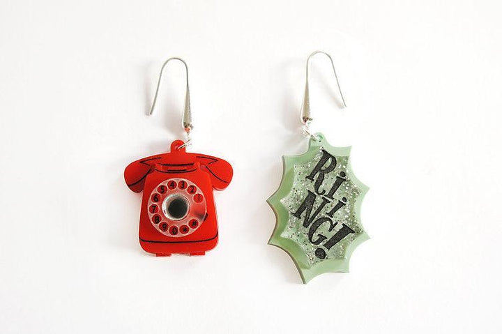 Retro Telephone Earrings by Laliblue - Quirks!
