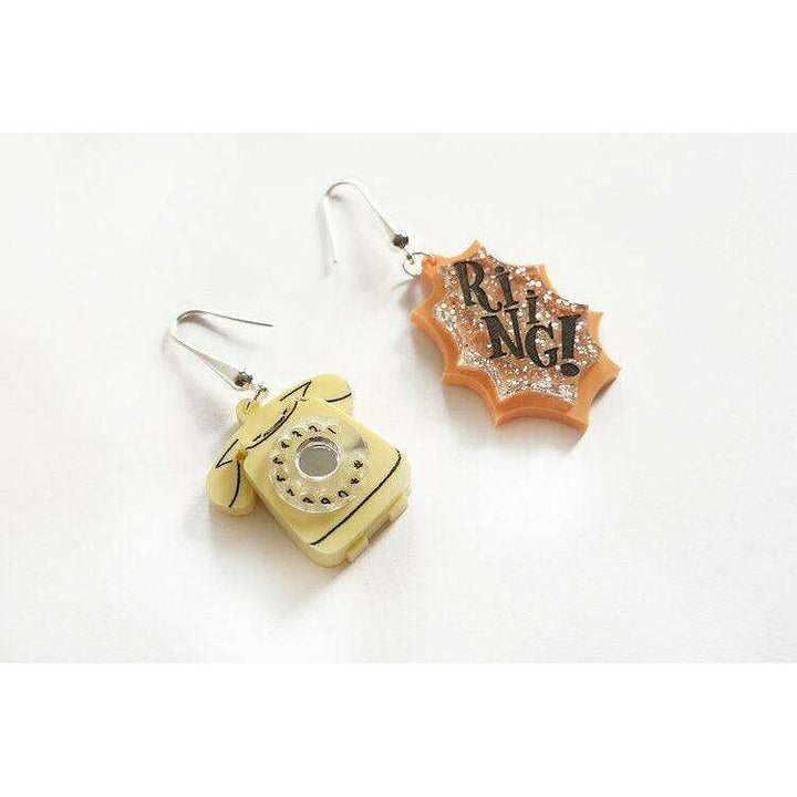 Retro Telephone Earrings by Laliblue - Quirks!