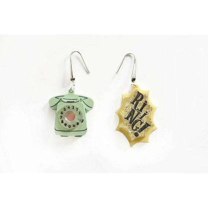 Retro Telephone Earrings by Laliblue - Quirks!